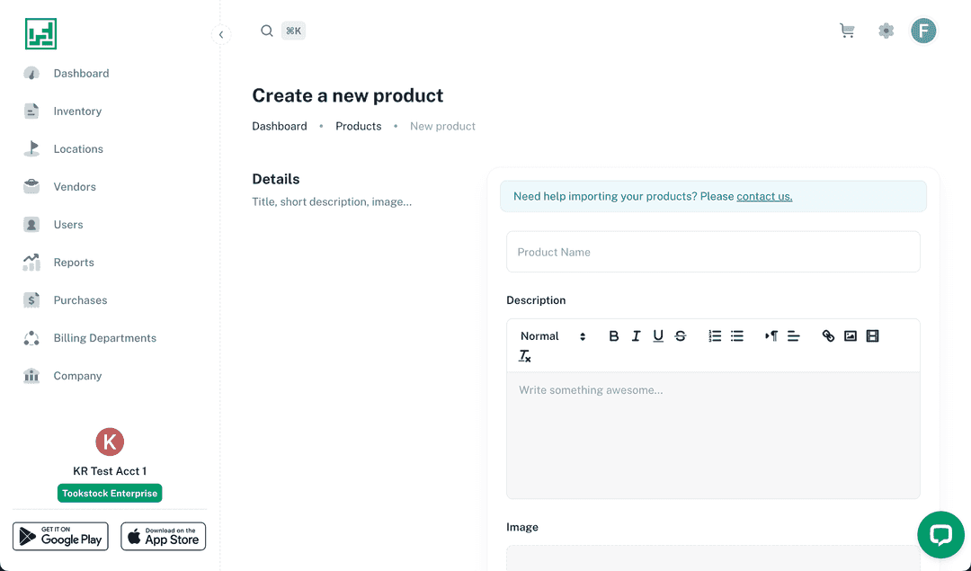 Manually add product