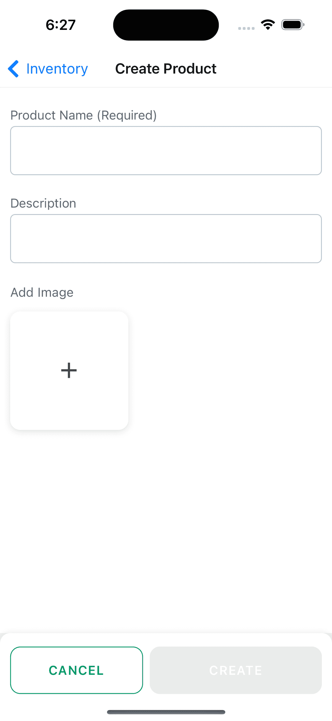 Add product from mobile