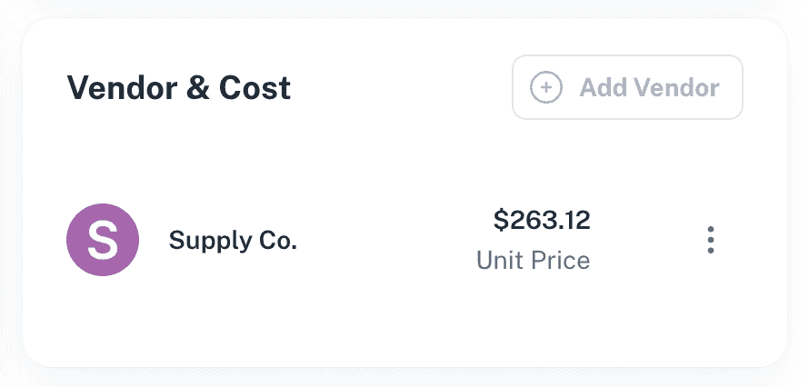 Product cost