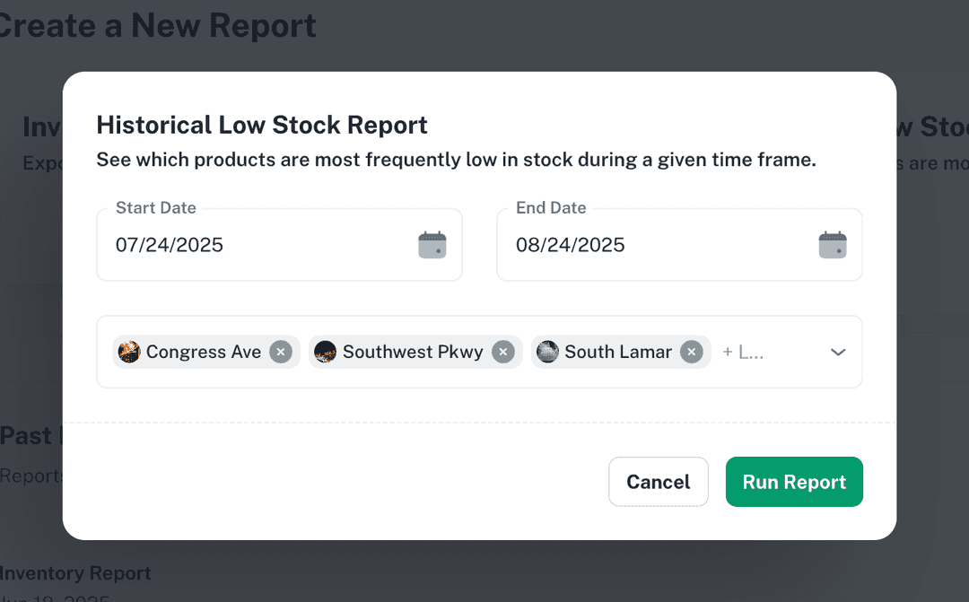Inventory Report