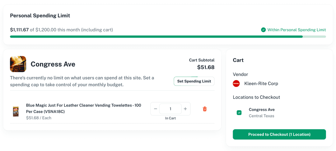 Enforce Spending Limit